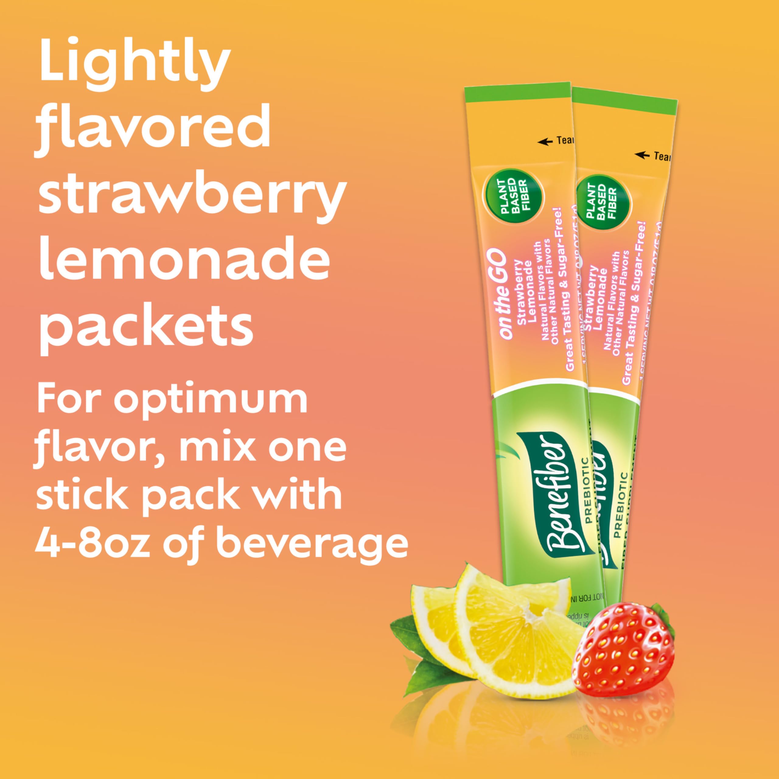Benefiber gluten-free no sugar label clean-tasting fiber boost.