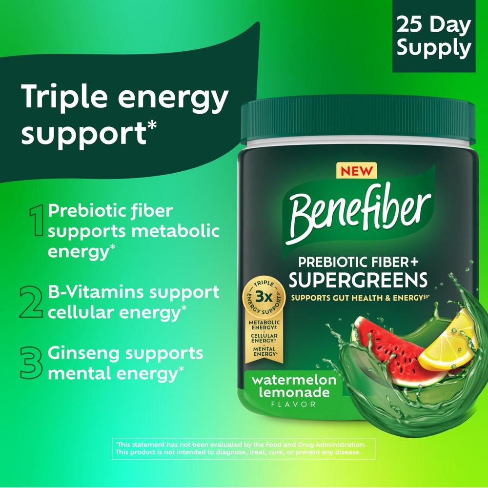 Benefiber packaging highlights plant-based fiber and non-GMO ingredients