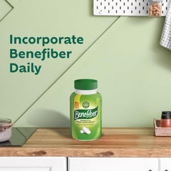 84-count container emphasizes easy, regular use of Benefiber caplets.