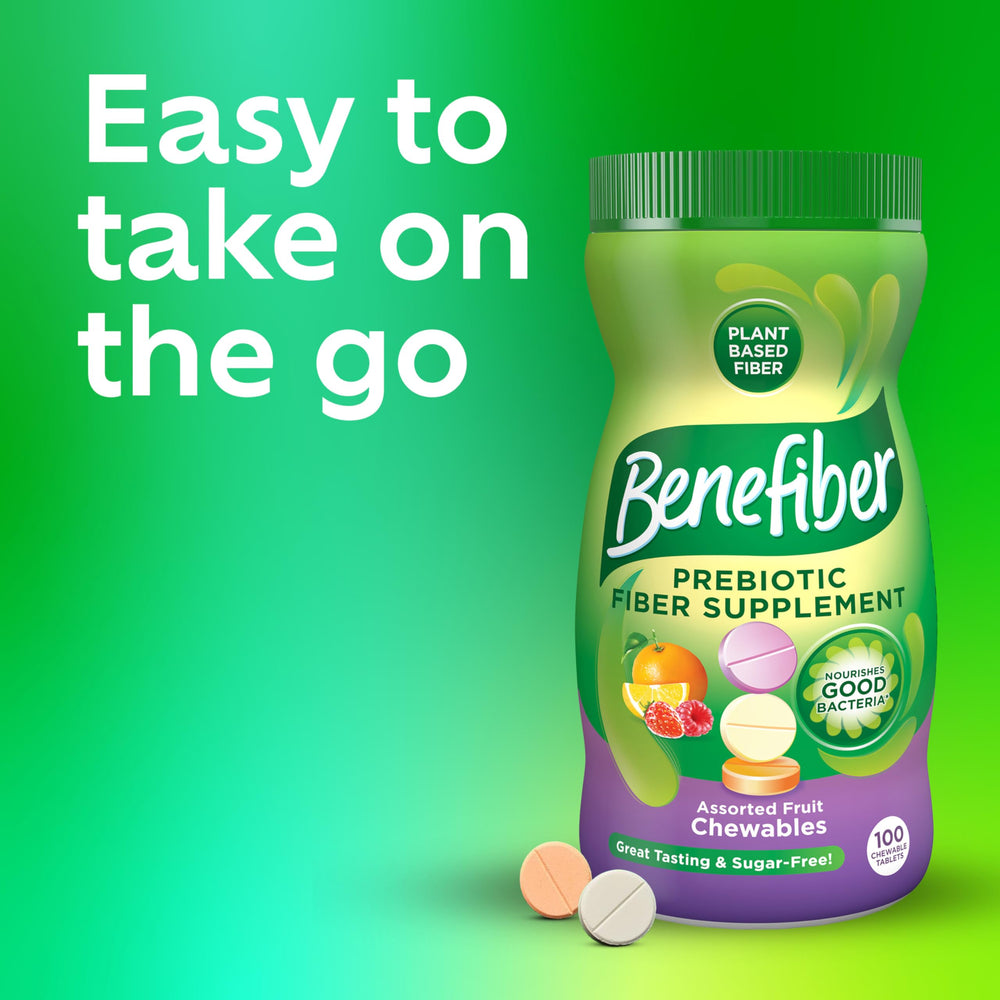 Benefiber tablets closeup nicely showing texture and color variety