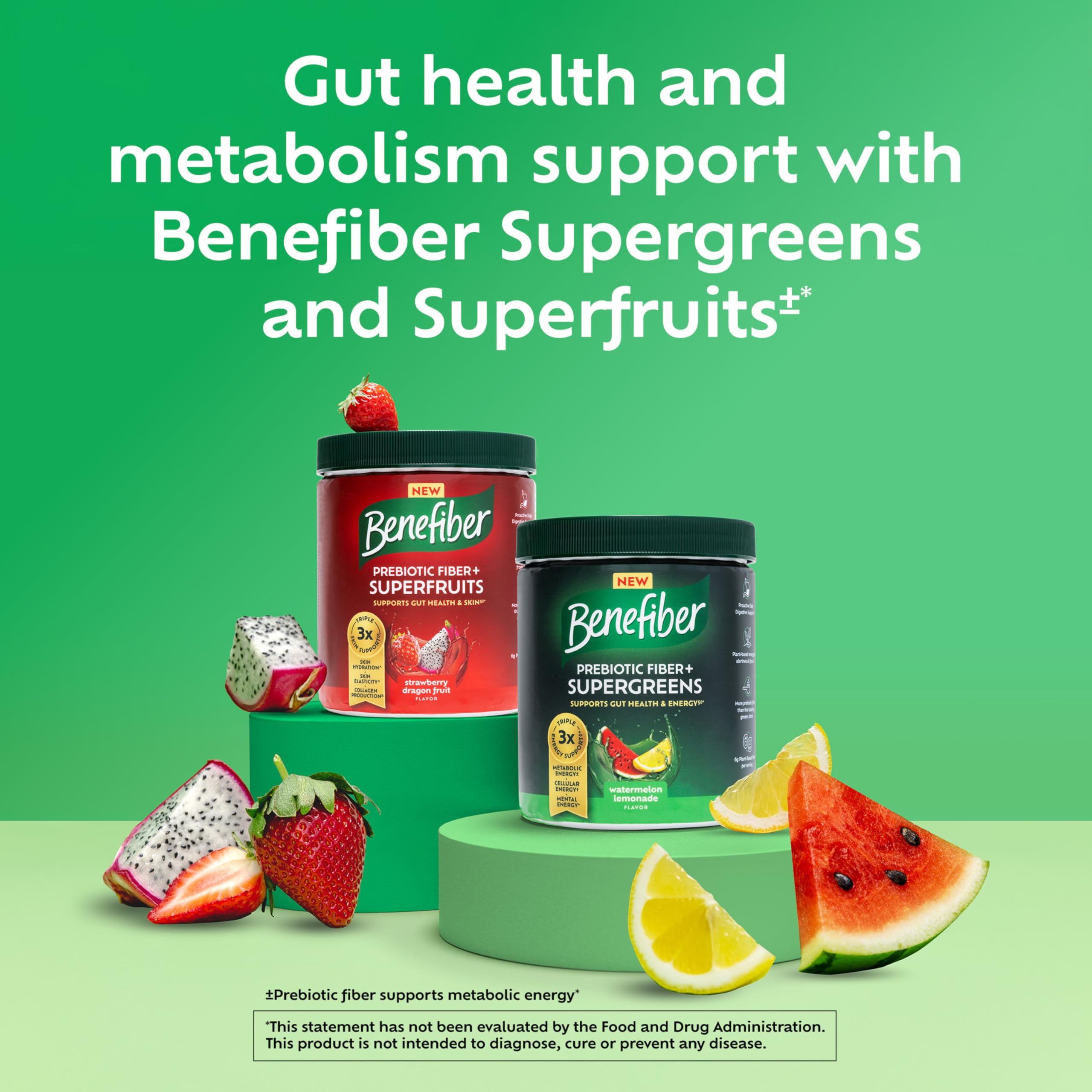 Benefiber watermelon lemonade powder dissolving in cold water for energy