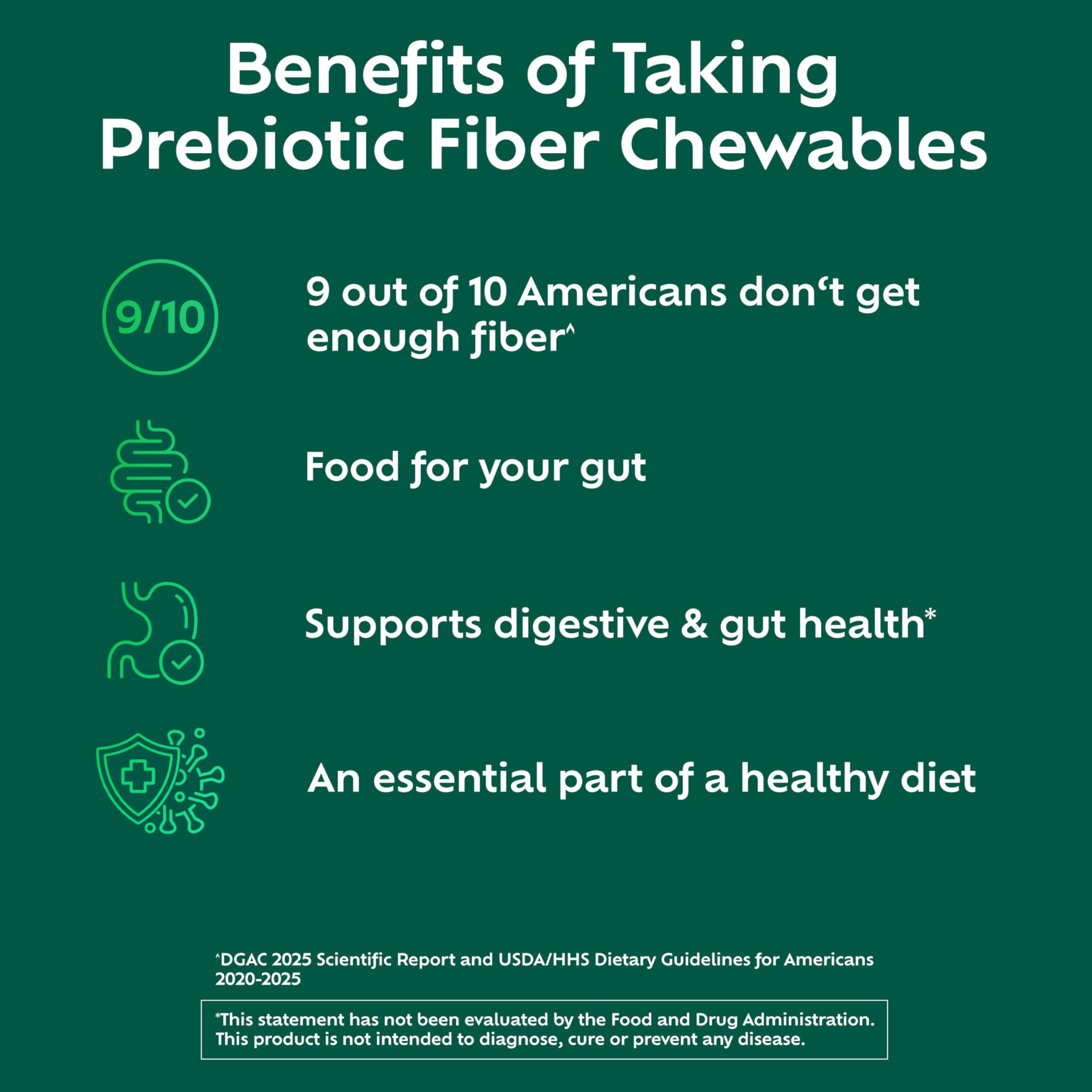 Benefiber wildberry flavor tablets emphasizing variety of tasty prebiotic options
