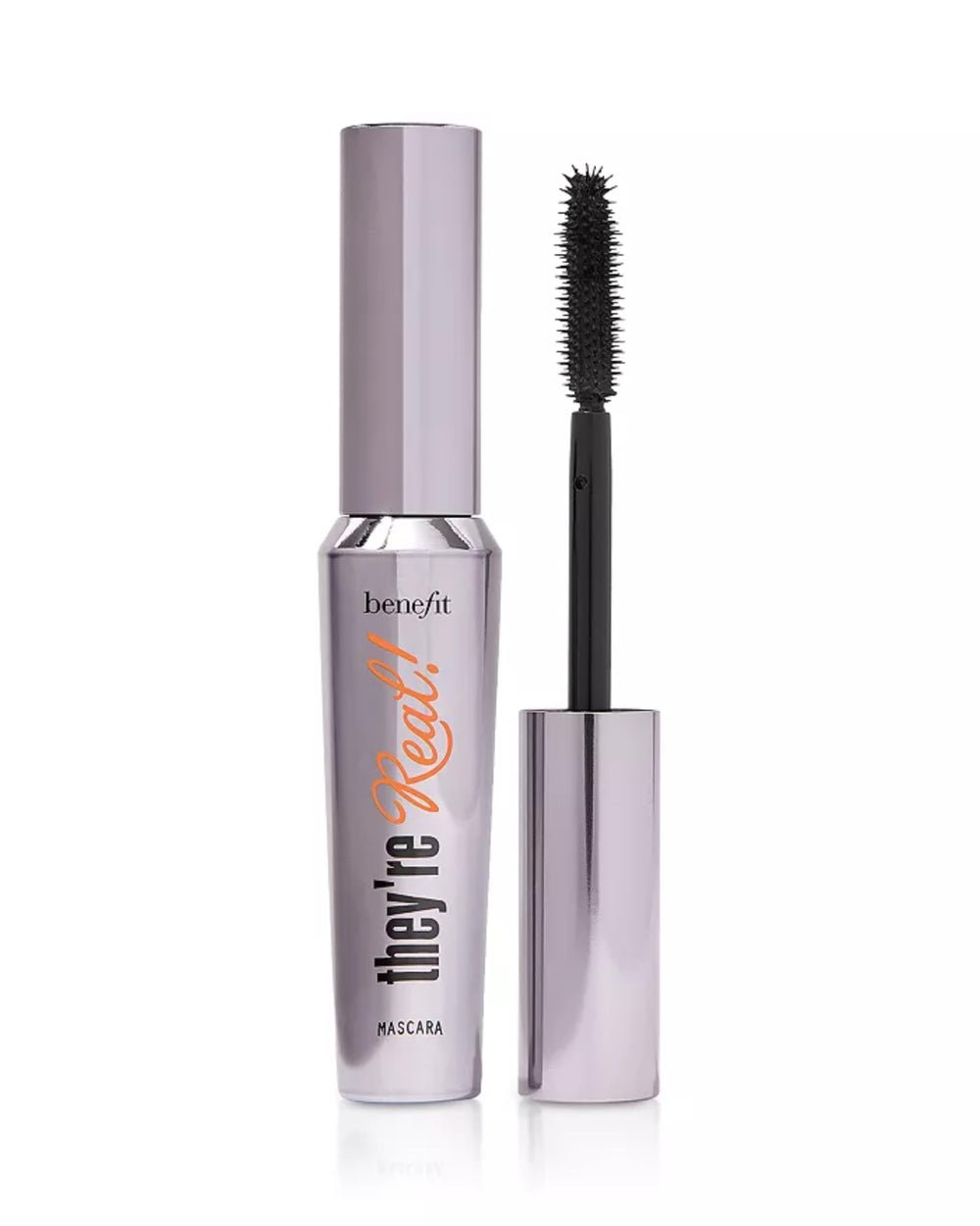 Close-up of the tapered brush on Benefit They're Real Mascara