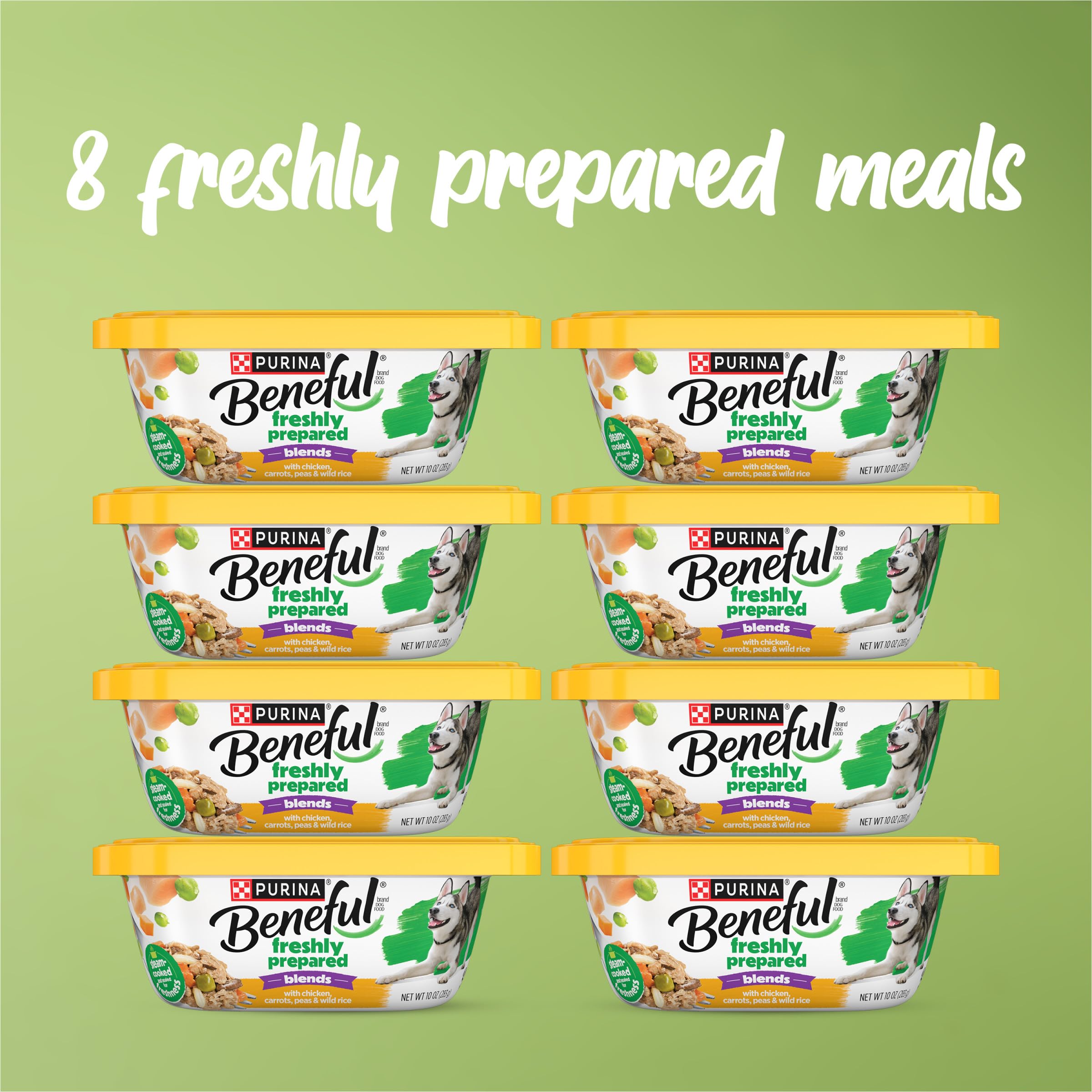 Beneful Freshly Prepared Blends wild rice shot showcases wholesome grains in each bite.