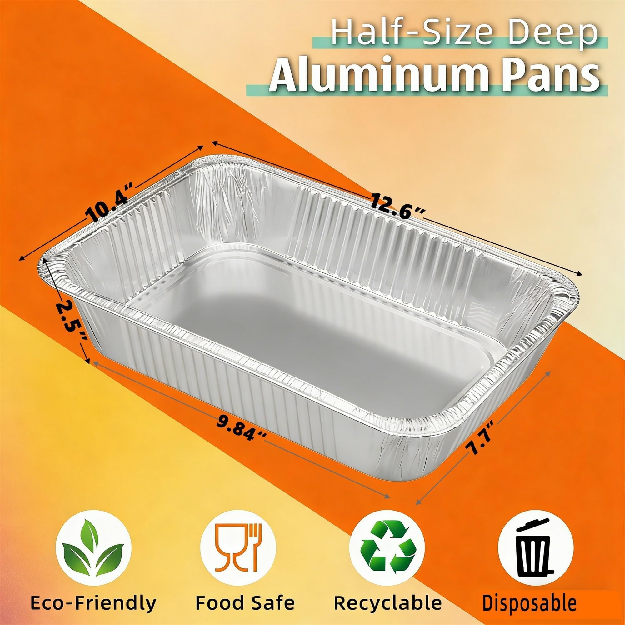 Benestanti deep foil pans ideal for lasagna and casseroles.