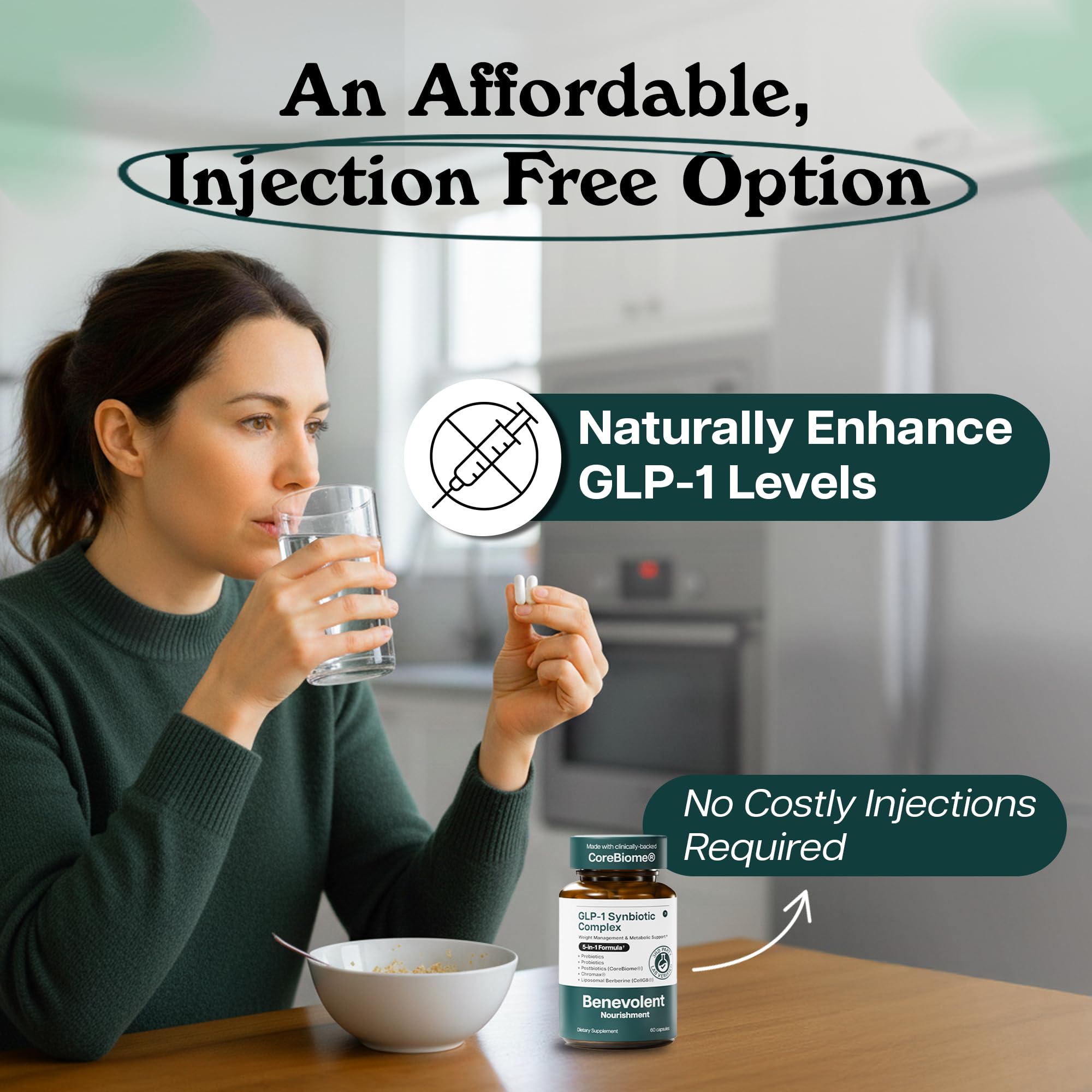 Benevolent Nourishment GLP-1 Support wellness scene for daily use