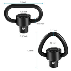 Bengor QD Swivels feature push-button release with smooth ejection.