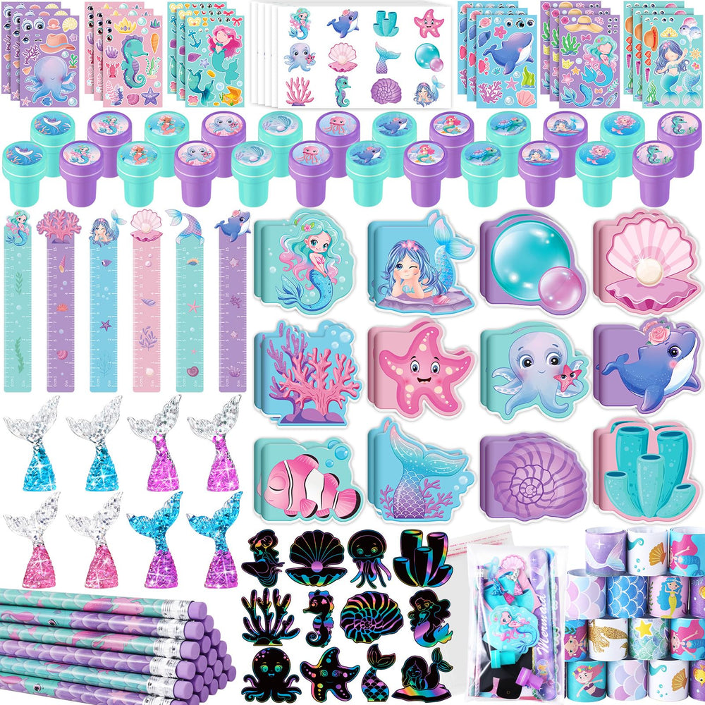BenLouis mermaid mini notebooks for classroom decor and party favors