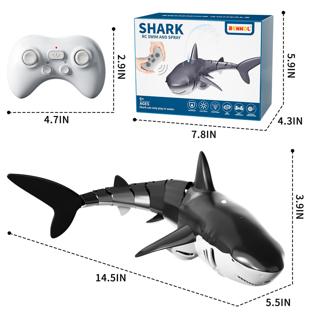 Bennol RC shark gift packaging signals a great present for kids