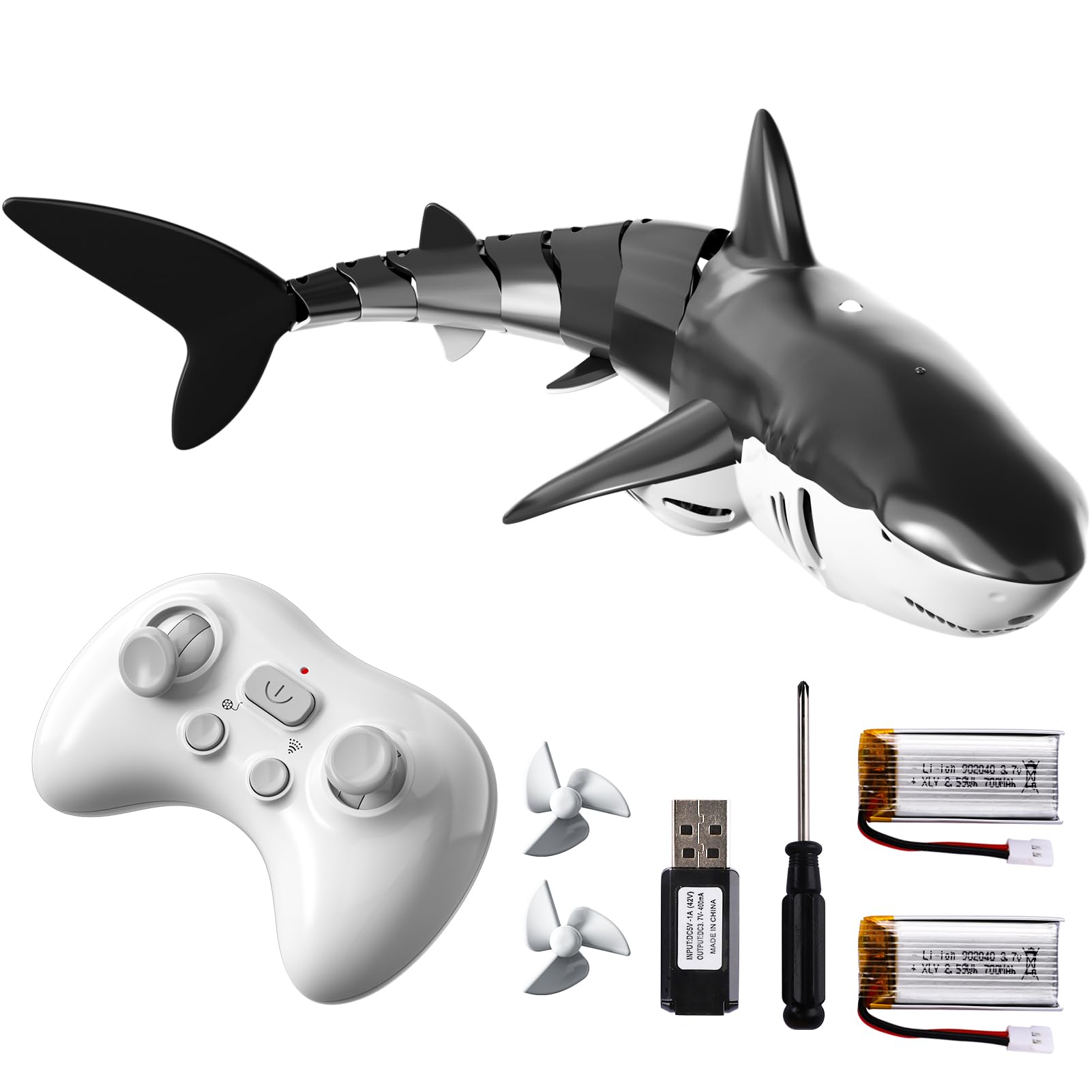 Bennol waterproof shark works in pool or tub for versatile play