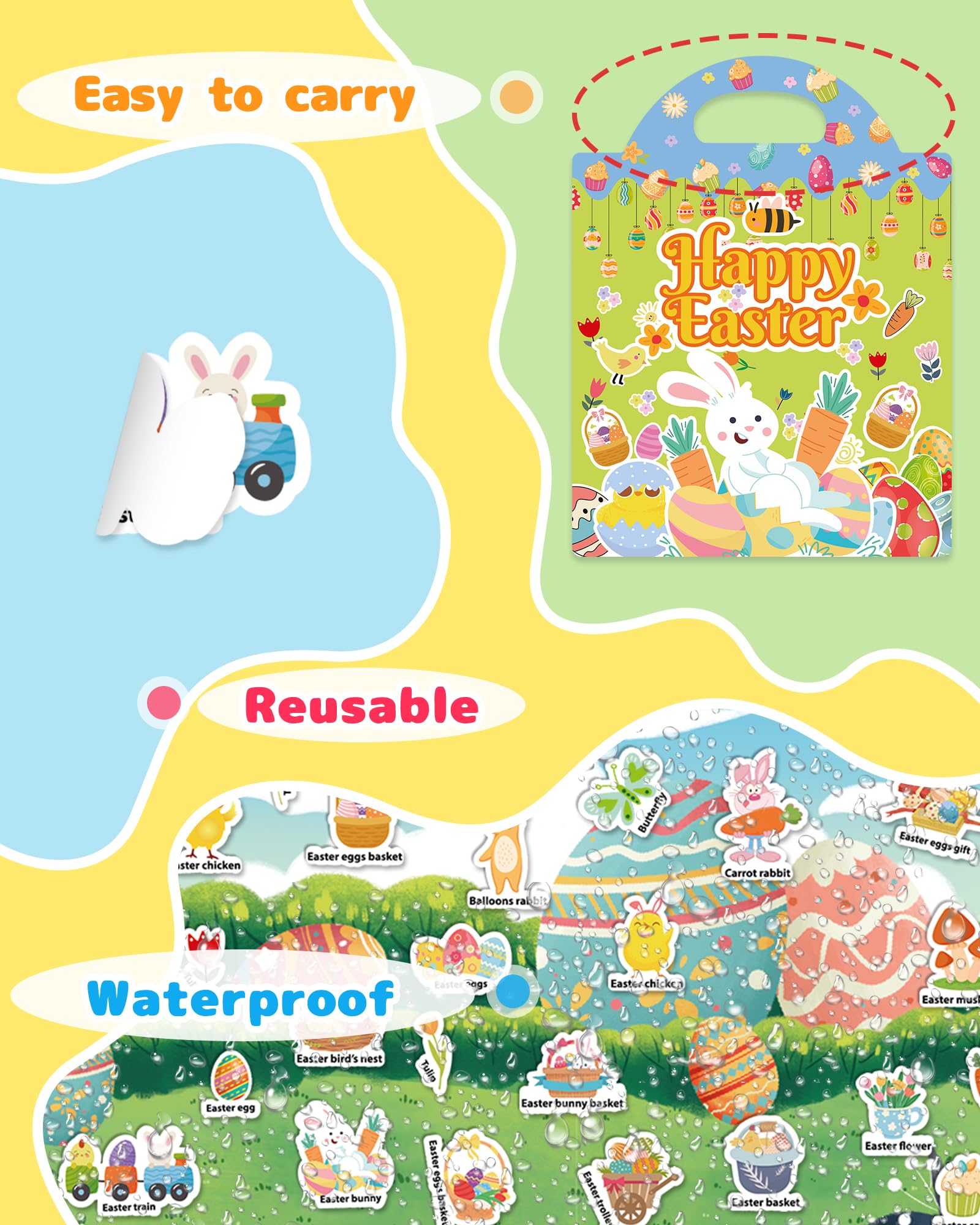 Benresive Easter stickers support early word learning through playful activities.
