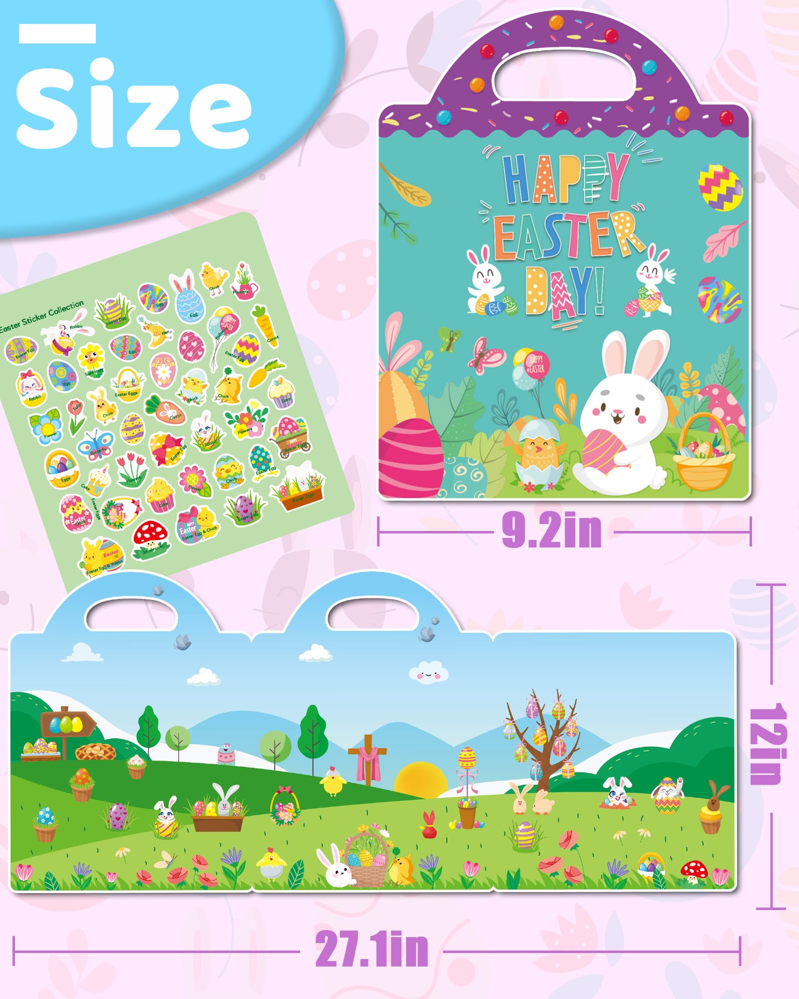 Benresive travel case and storage keep stickers organized on outings.