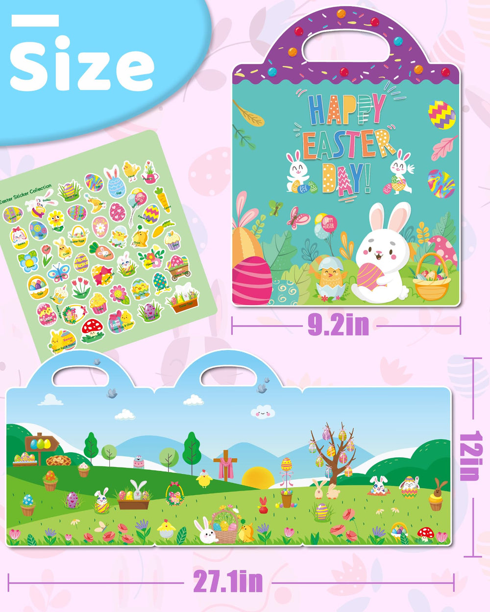 Benresive travel case and storage keep stickers organized on outings.