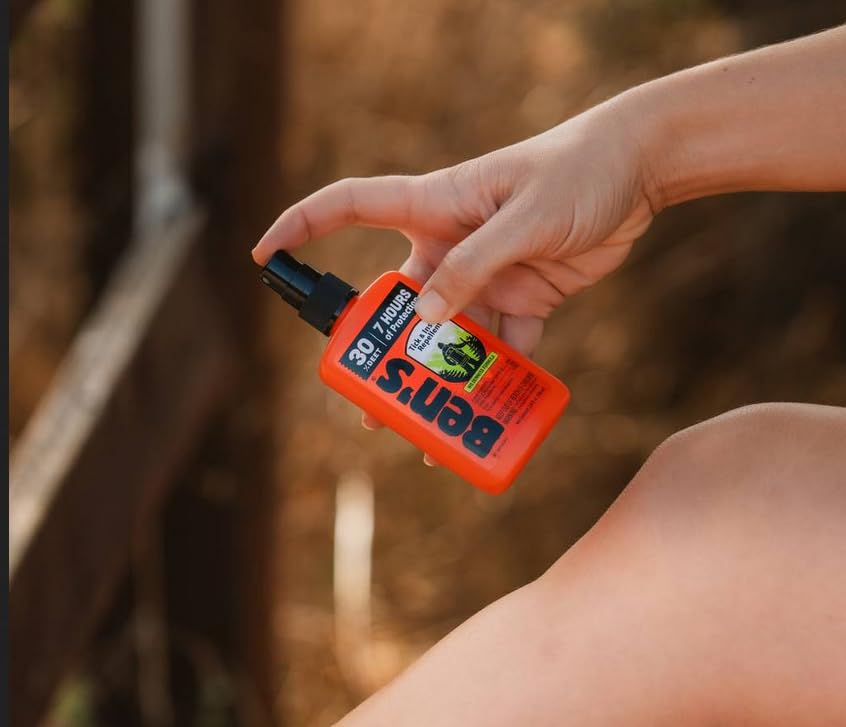 Ben's slow-evaporation formula helps the repellent stay effective longer.