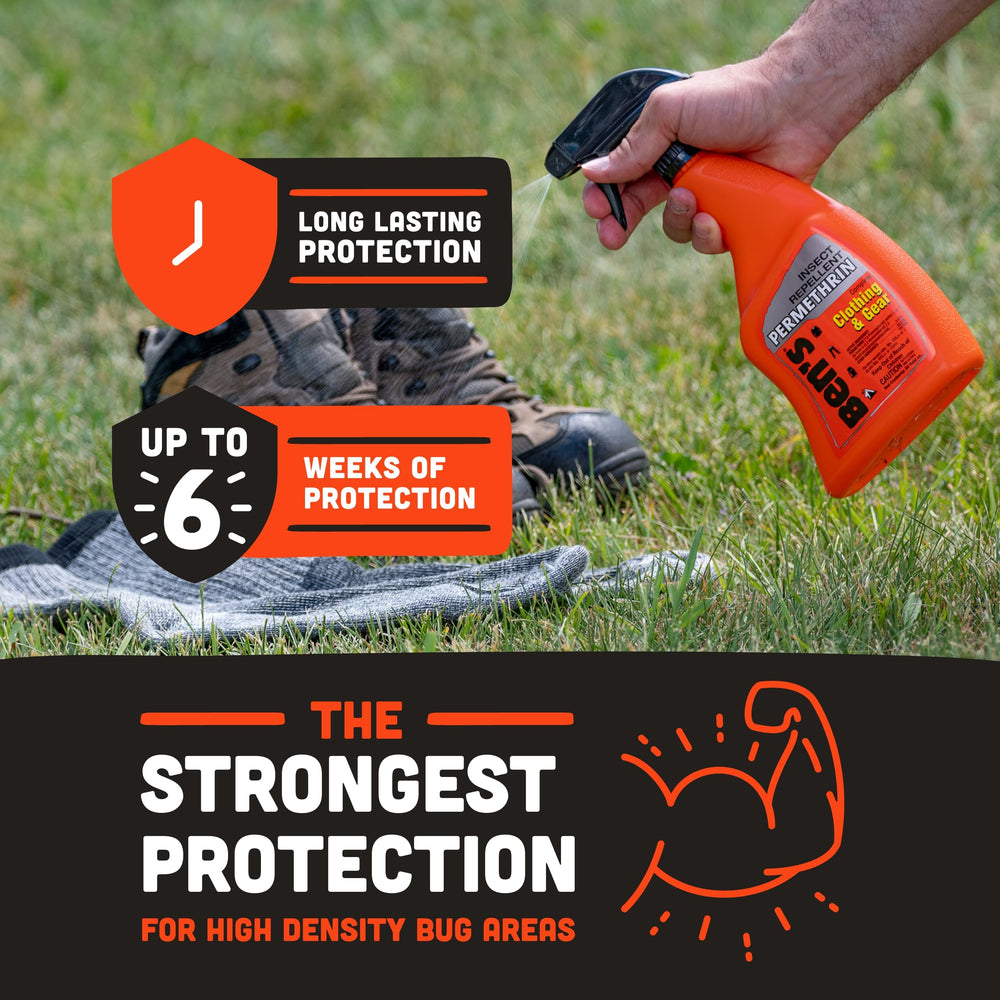 Ben's spray with ergonomic pump enables quick, even coverage.