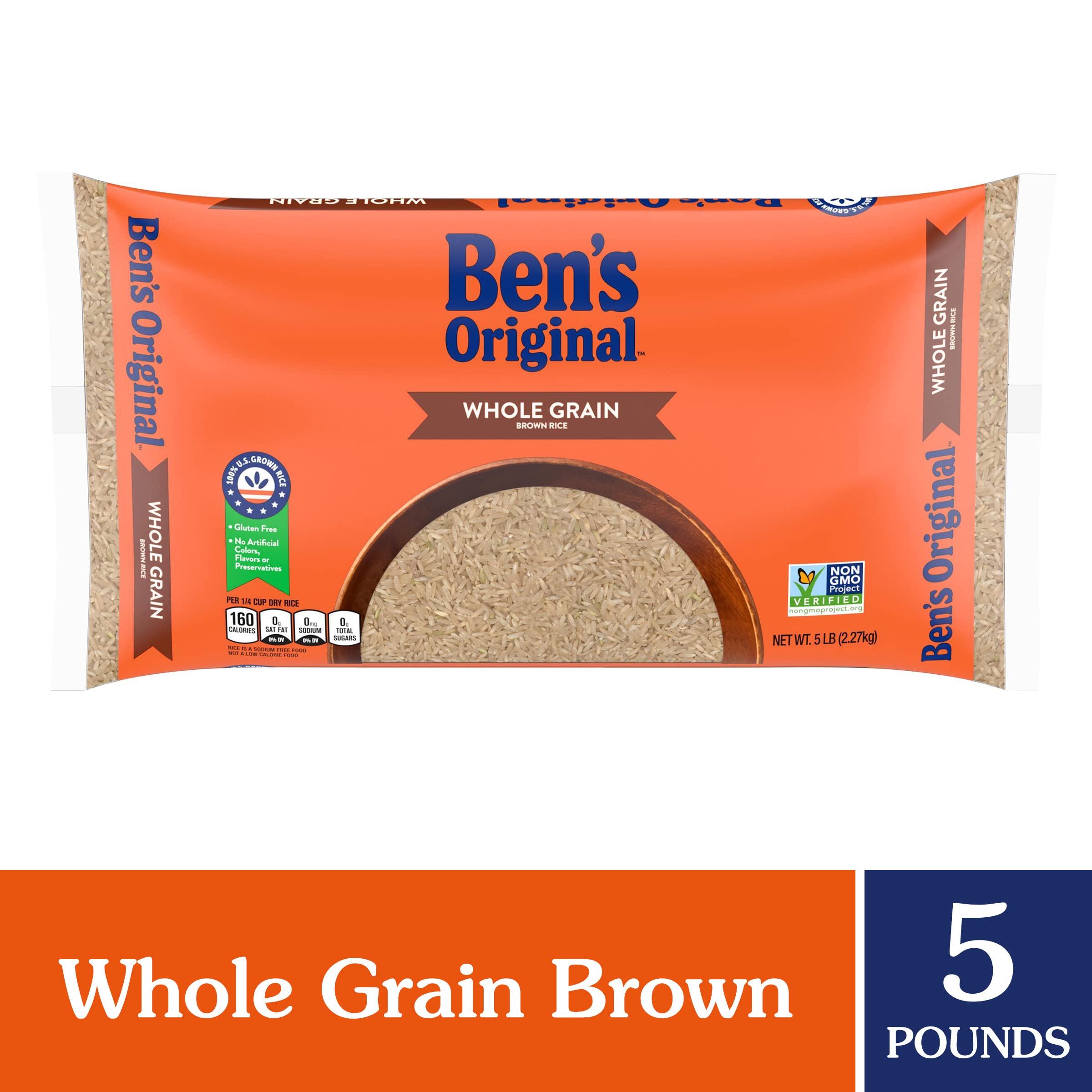 BEN'S ORIGINAL brown rice steaming in a pot, ready to serve.