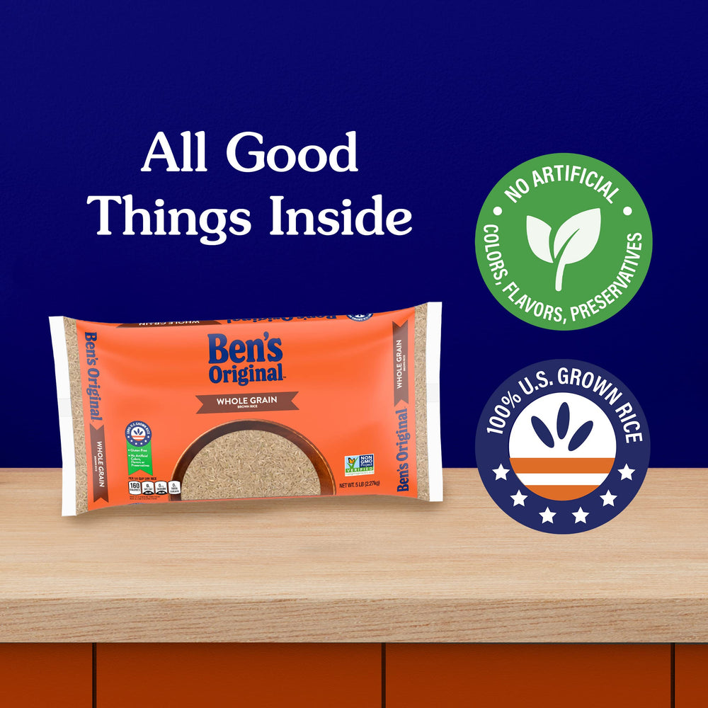 BEN'S ORIGINAL brown rice in a stir-fry, enhancing flavor and texture.