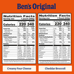 BEN'S ORIGINAL Ready Rice Cheddar Broccoli pouch, perfect for speedy weeknight sides.
