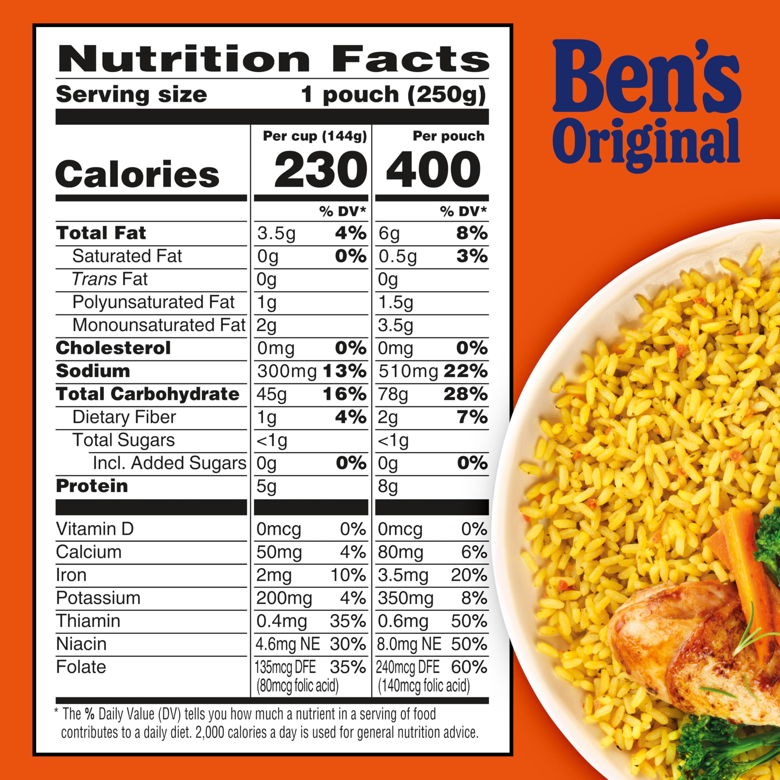 BEN'S ORIGINAL Ready Rice easy cleanup with microwave pouch design.