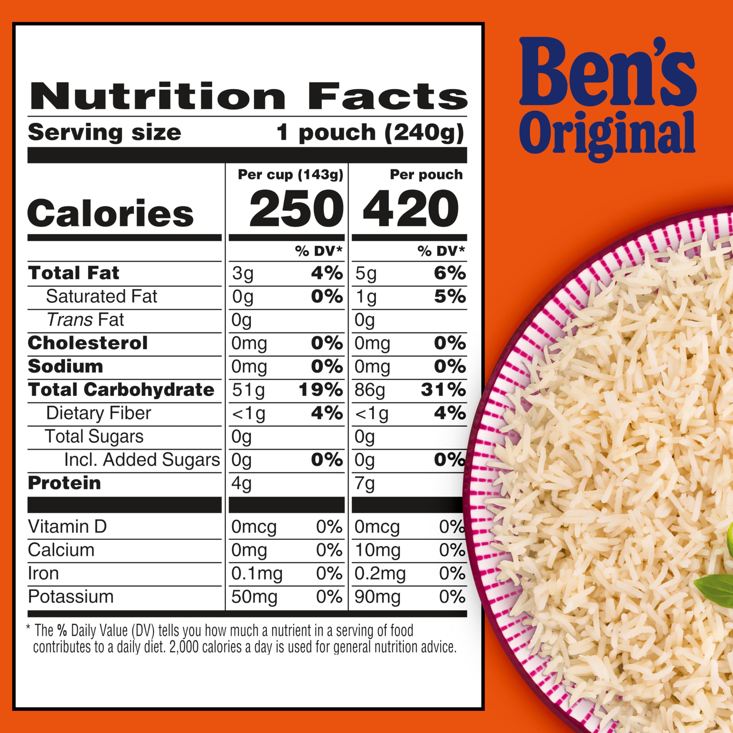 BEN'S ORIGINAL Jasmine Rice is vegetarian with no artificial flavors.