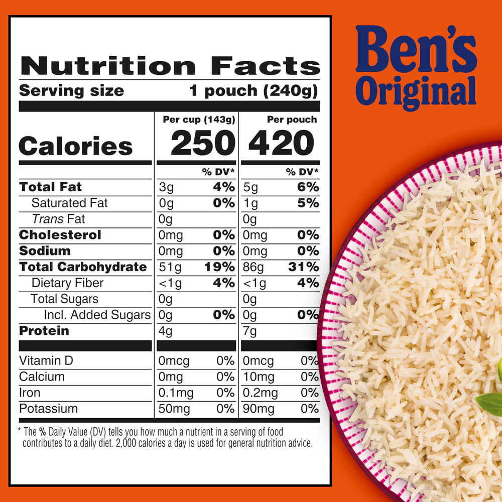 BEN'S ORIGINAL Jasmine Rice is vegetarian with no artificial flavors.