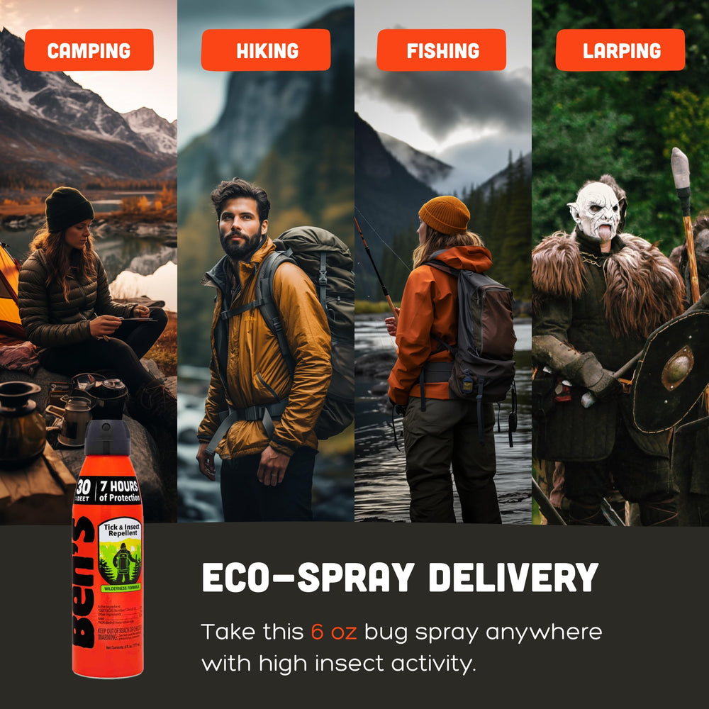 Ben's 7-hour protection option supports prolonged outdoor activities.