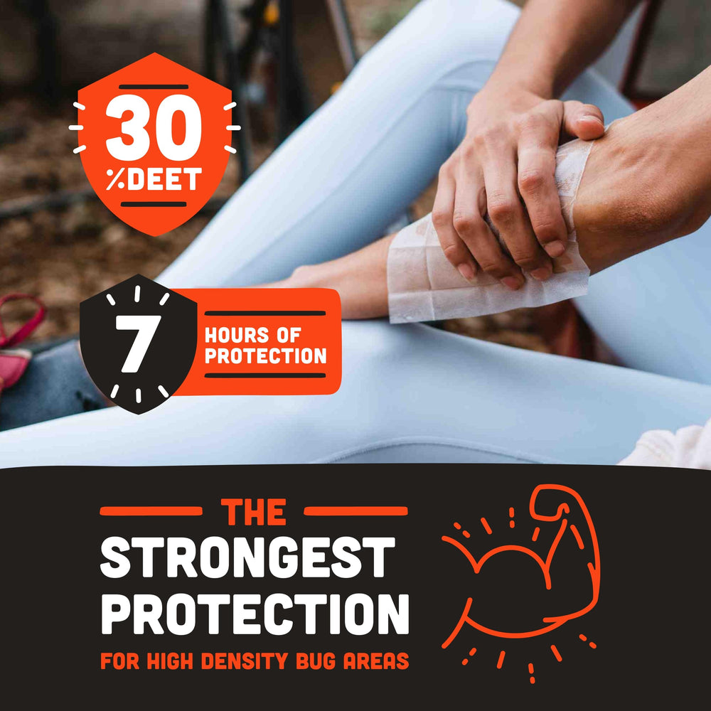 Outdoor-ready Ben's wipes repel ticks and mosquitoes in rugged conditions.