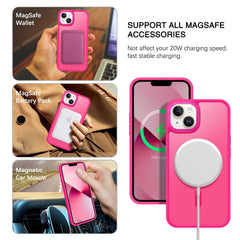 Pink Bentoben case shows MagSafe alignment for fast wireless charging.