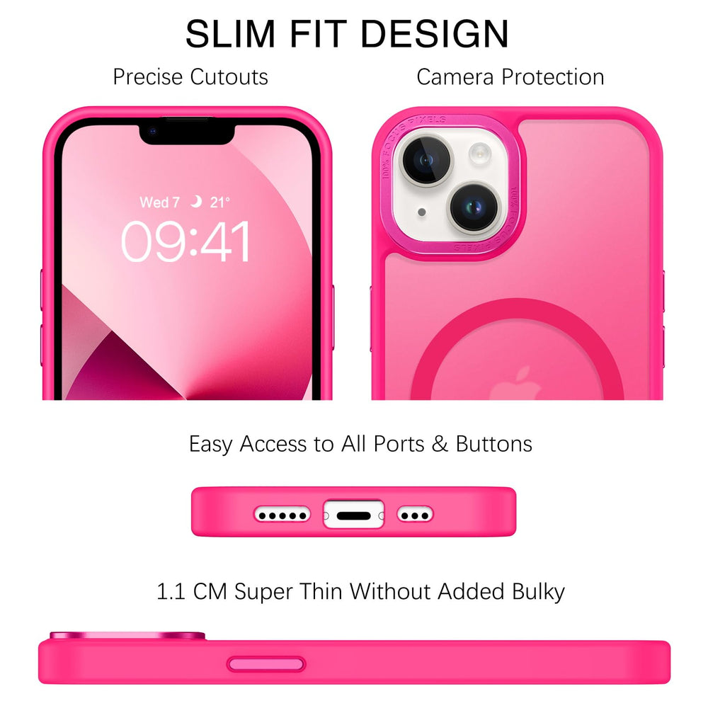 Translucent back displays iPhone while staying protected.