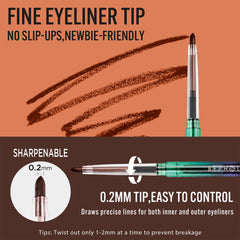 BEPHOLAN twist-up with built-in sharpener keeps tip ready.