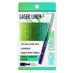BEPHOLAN Chameleon Metallic Green Eyeliner Pencil with vivid metallic line and waterproof staying power.