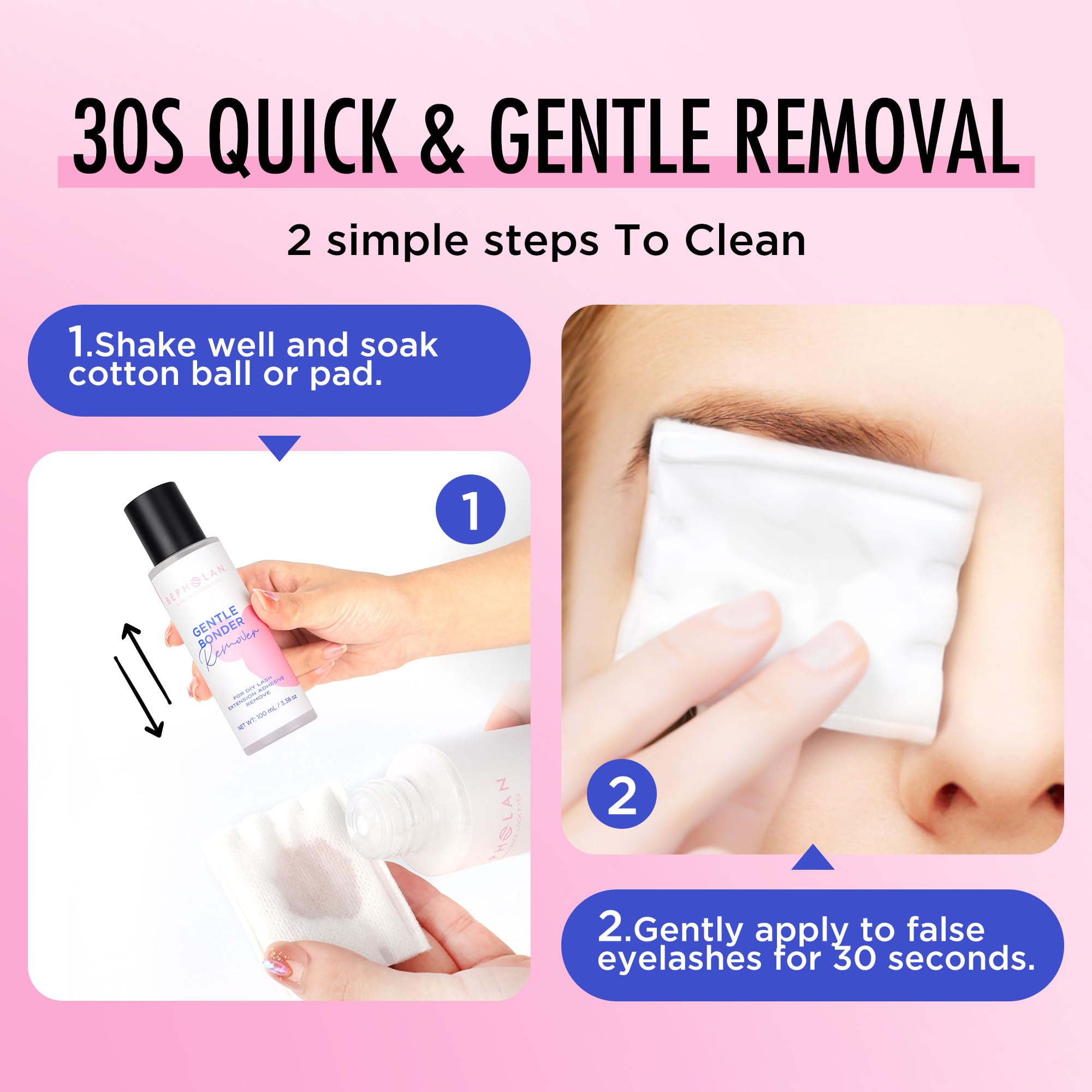 BEPHOLAN leak-proof bottle packaging for travel and touch-ups.