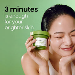 Beplain Mung Bean Pore Clay Mask during-use demonstrates quick pore care.