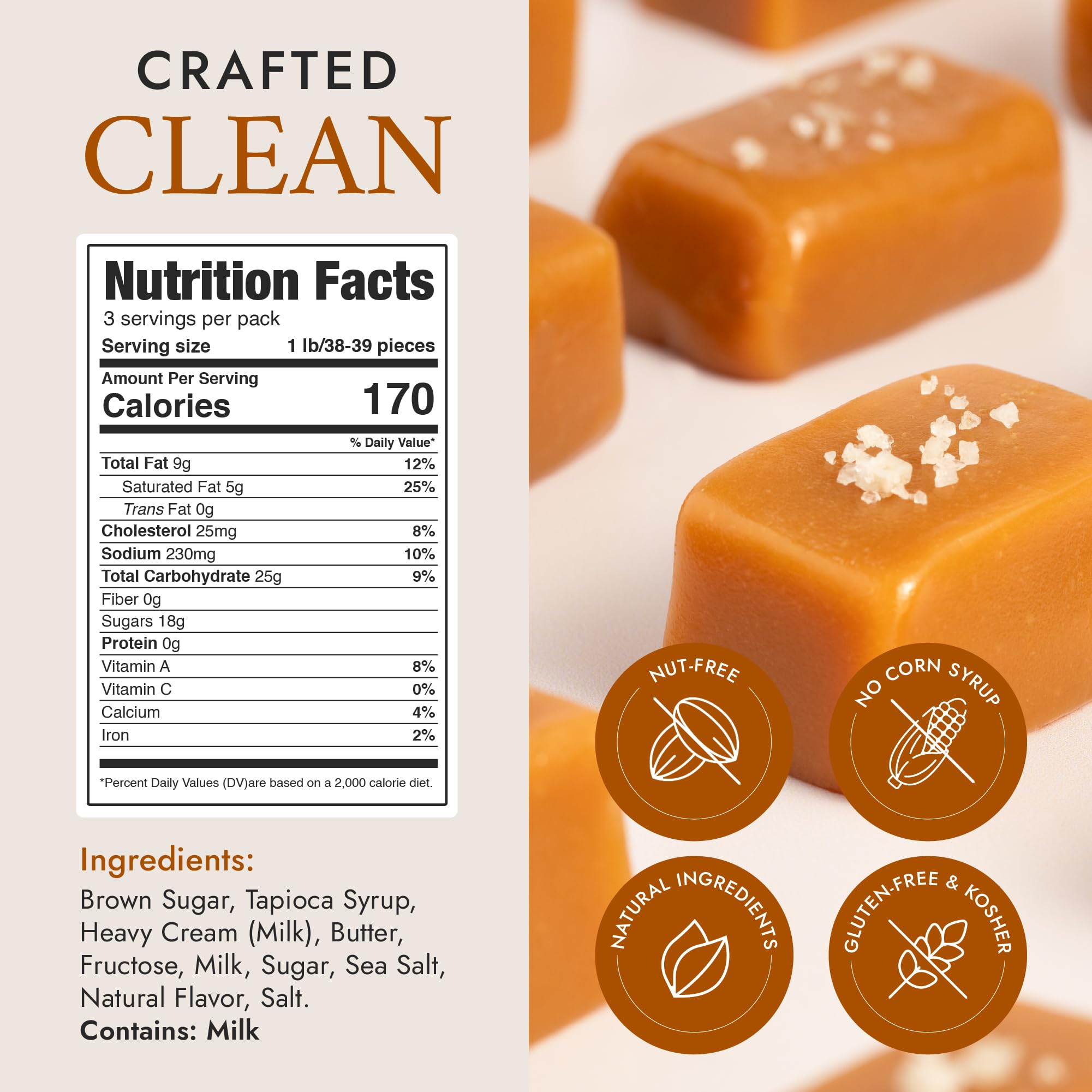 Bequet handcrafted caramel creation highlights small-batch craft and rich texture.