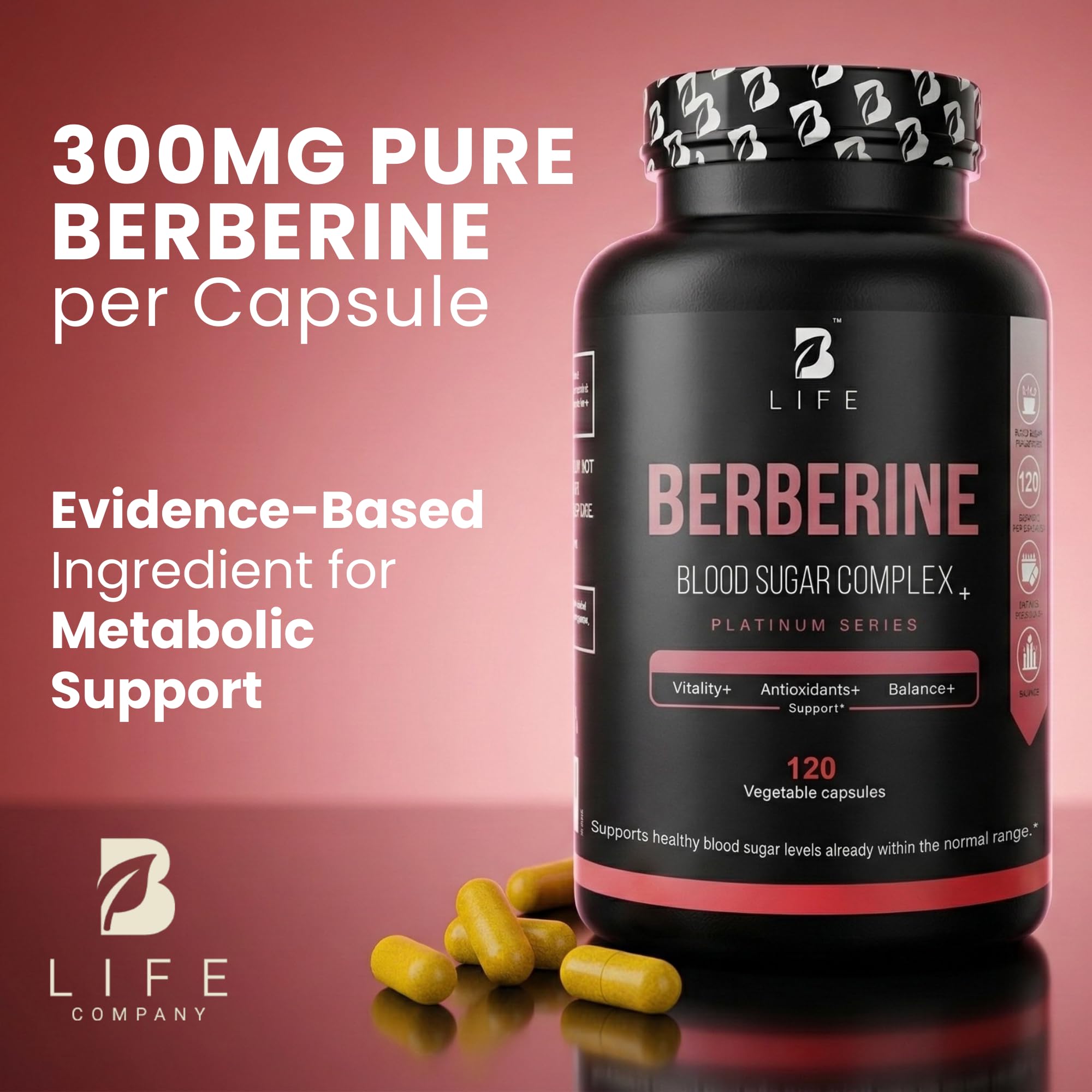 Berberine third-party testing badge for independent verification.
