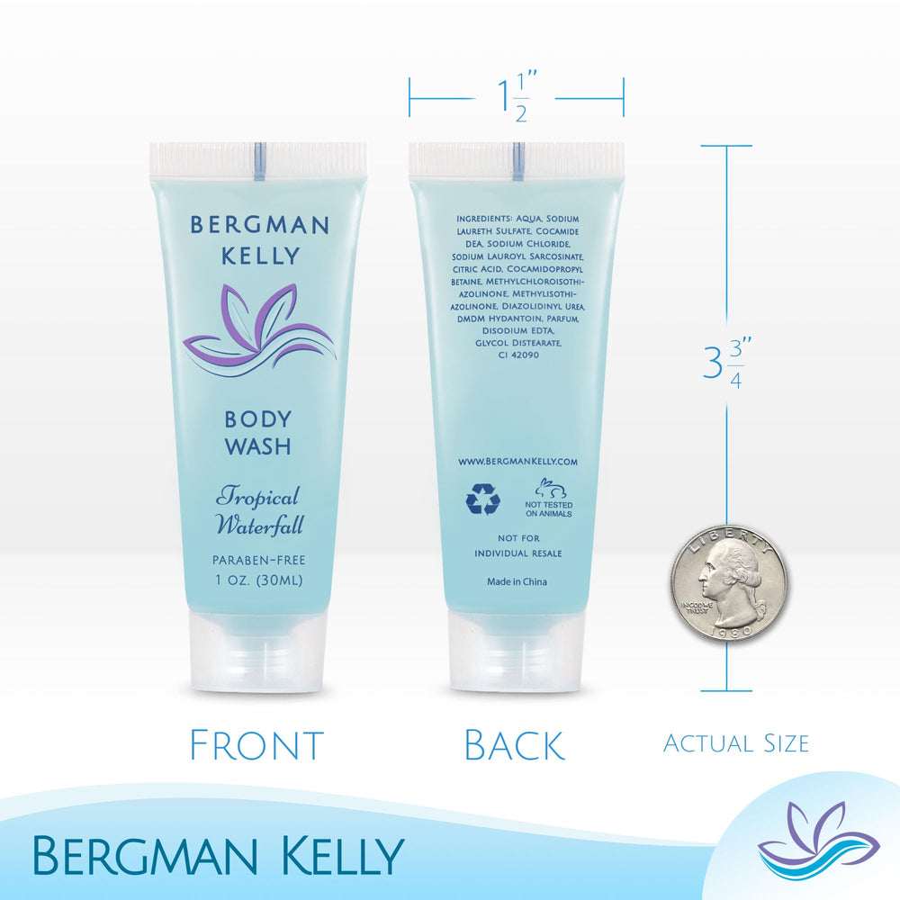 BERGMAN KELLY leak-proof tube packaging ensures freshness for guests