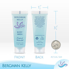 BERGMAN KELLY leak-proof tube packaging ensures freshness for guests
