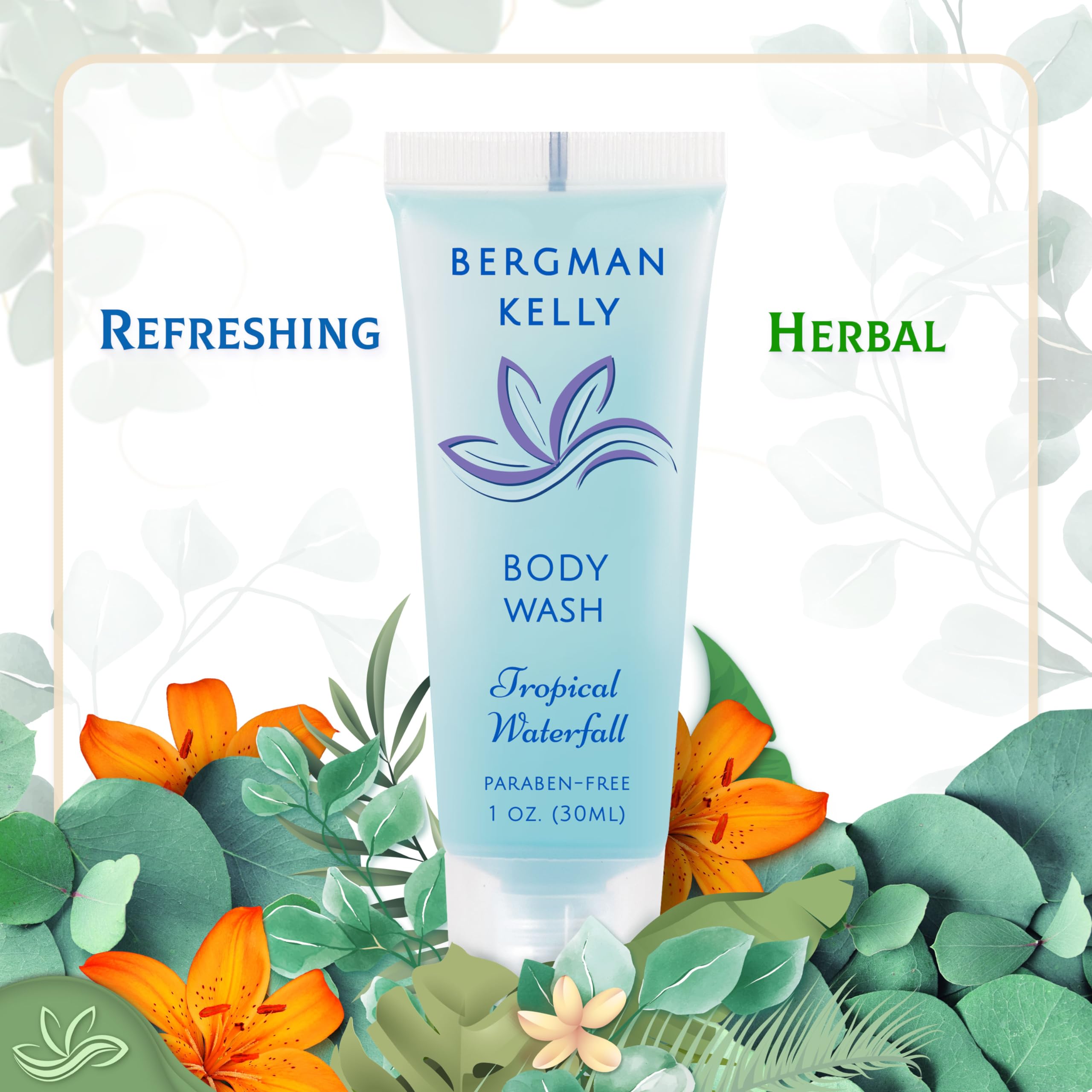BERGMAN KELLY 1oz TSA-approved travel bottle for carry-on use