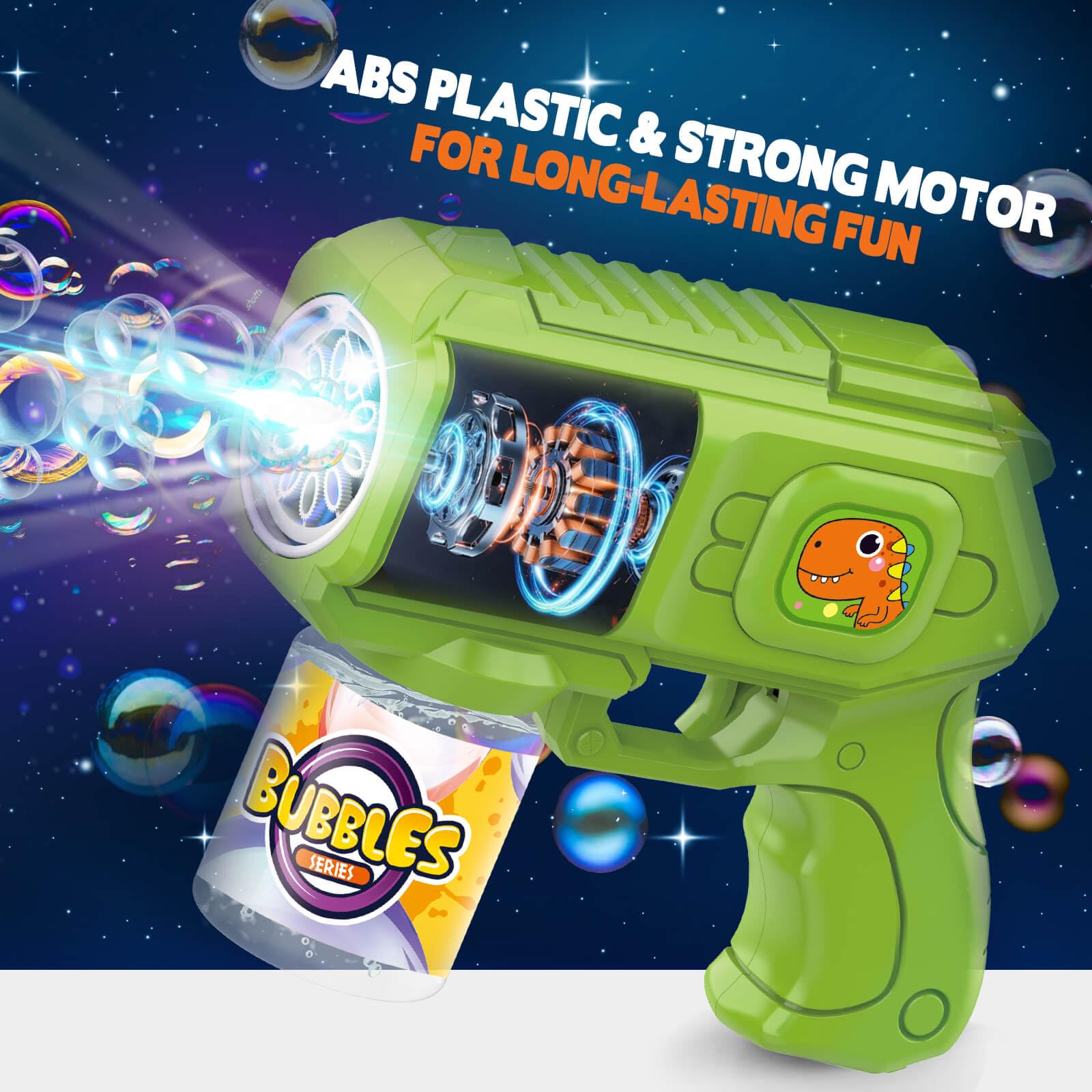 Beria bubble guns crafted from durable ABS for lasting play