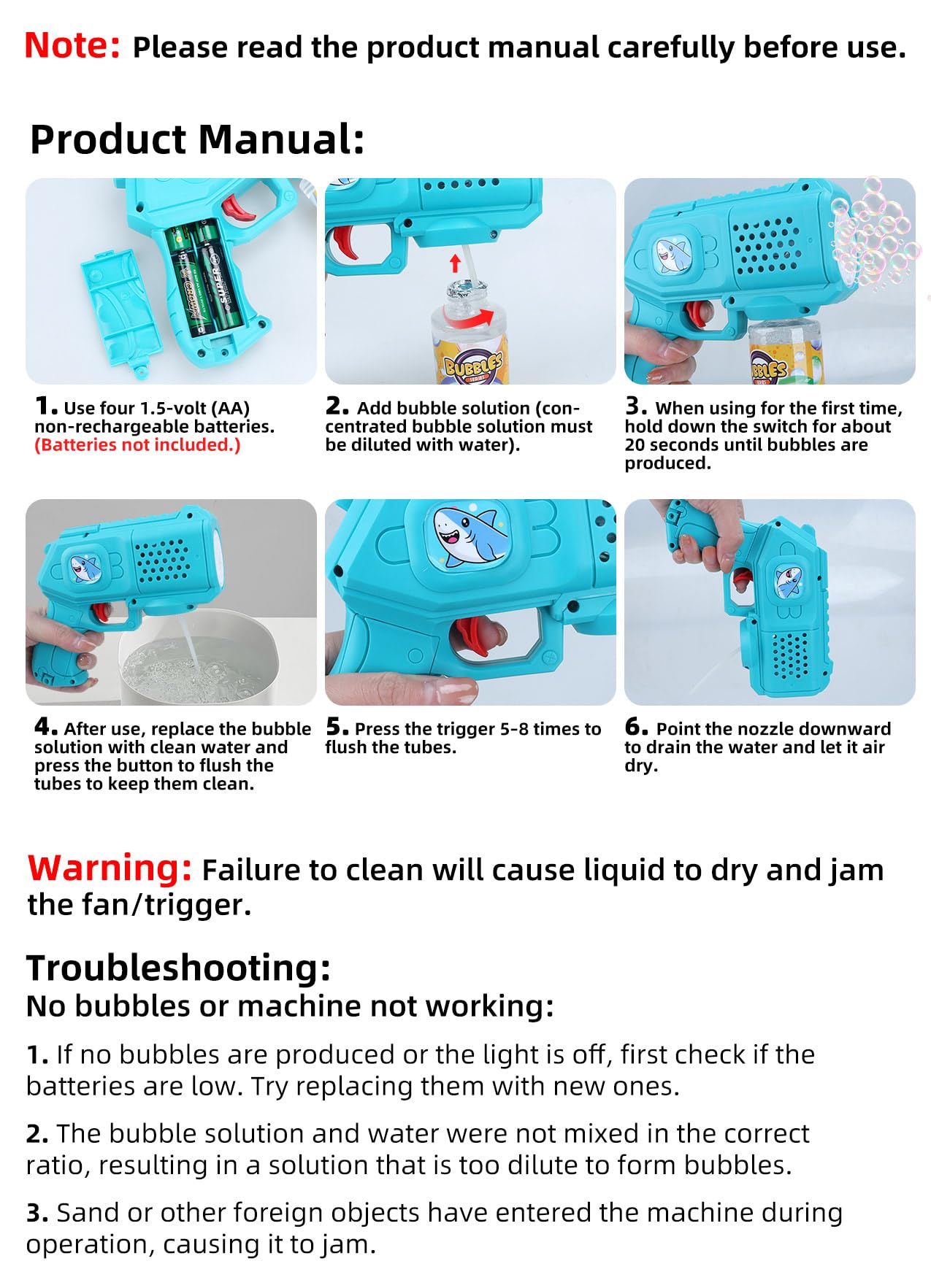 Beria bubble guns deliver vibrant bubbles and cheerful memories