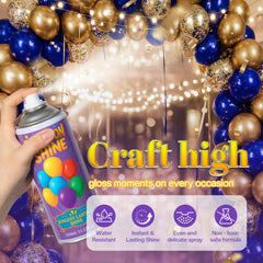 BERIOVE Balloon Shine on latex balloons provides lasting gloss.
