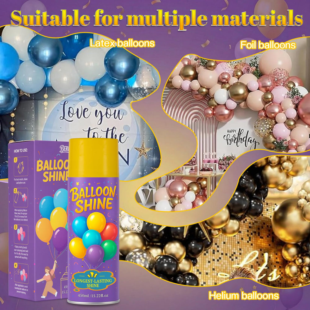 BERIOVE Balloon Shine creates waterproof gloss for indoor and outdoor decor.