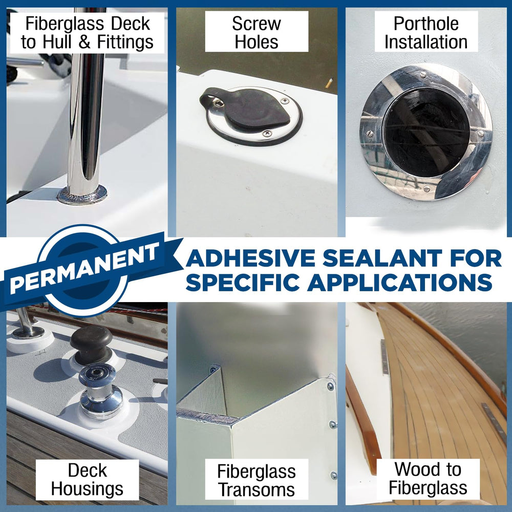 Berkland 5200FC sealing deck fittings for durable weather resistance on marine hardware