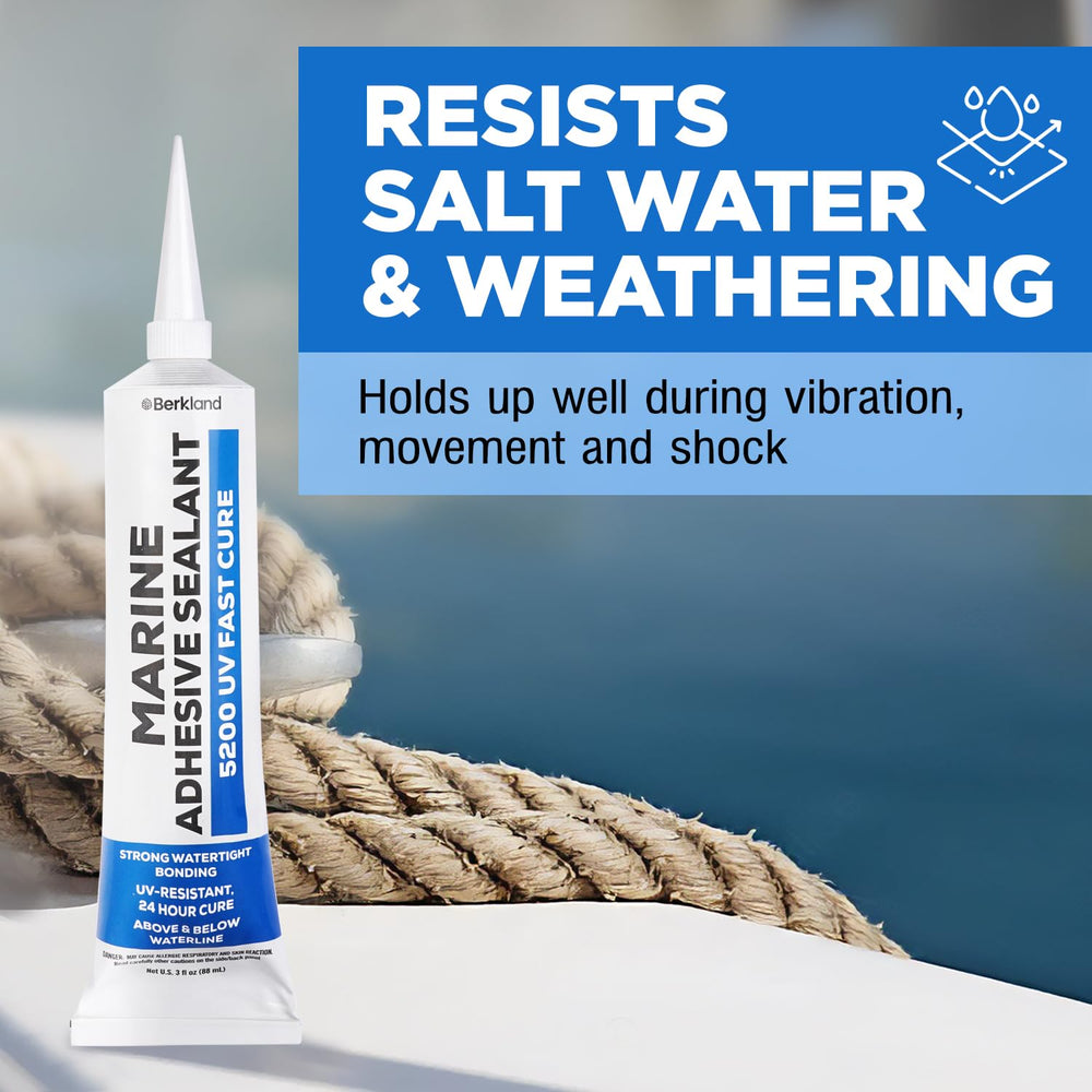 Berkland fast cure dries within 24 hours above and below water
