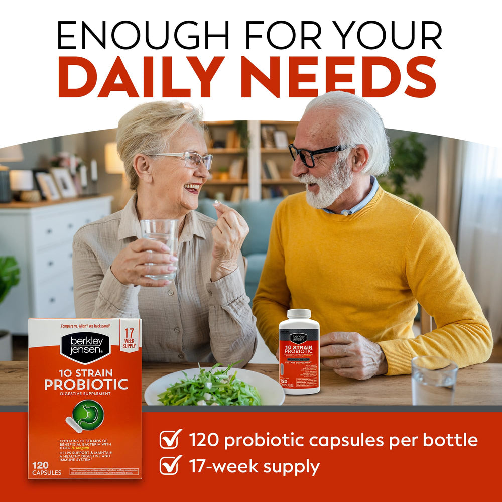 Berkley Jensen vegetarian capsules ready for daily consumption without refrigeration