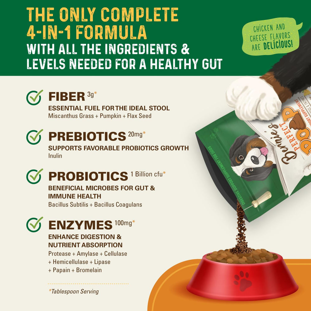 Bernie's Perfect Poop probiotic and enzyme blend balances digestion