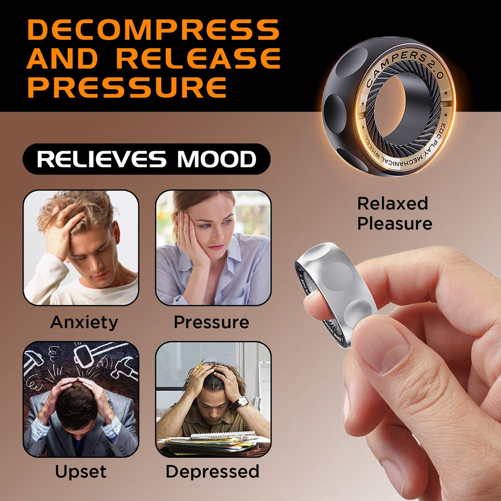Berotok fidget ring is compact for quick stress relief on the go.