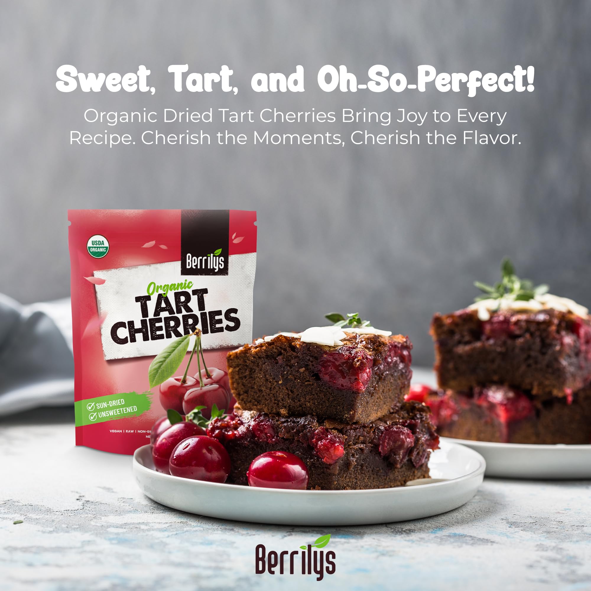 Berrilys cherries salad topper adds tang and color to greens.