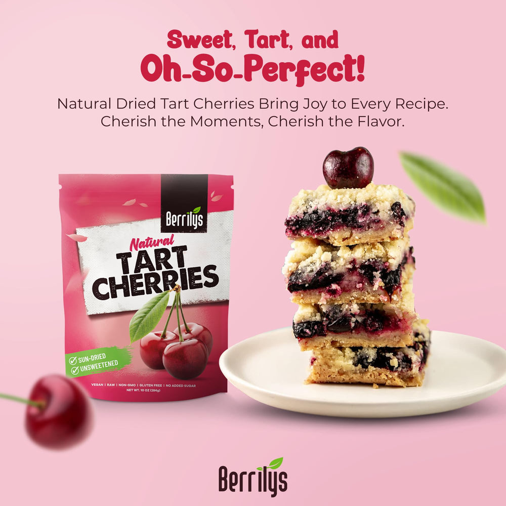 Berrilys unsulfured cherries, preserves natural flavor without sulfur.