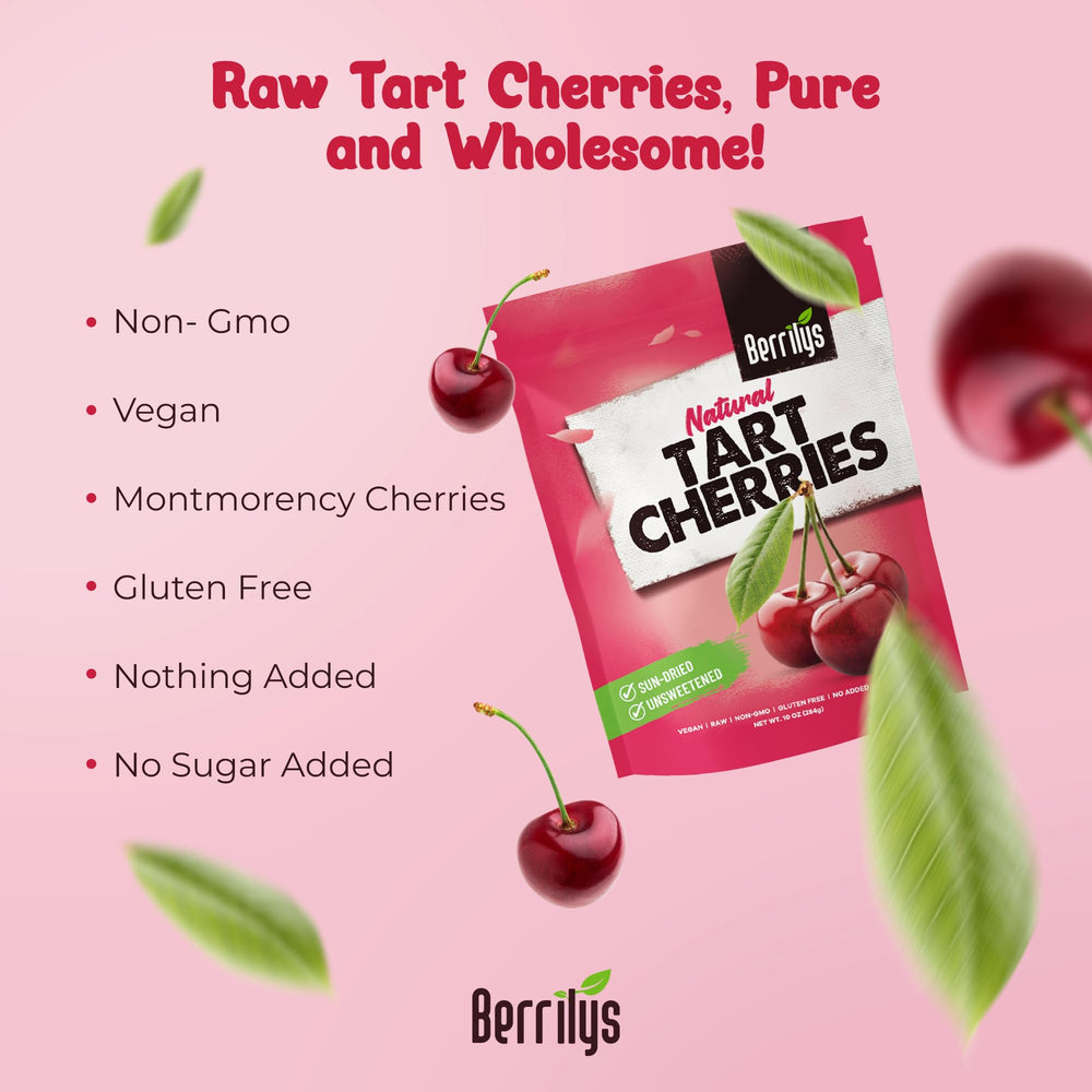 Berrilys non-GMO cherries, ethically sourced for mindful eating.